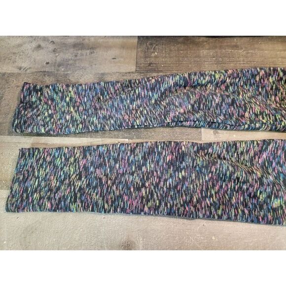 Youth Place leggings green pink blue 7/8 pants - Picture 2 of 5